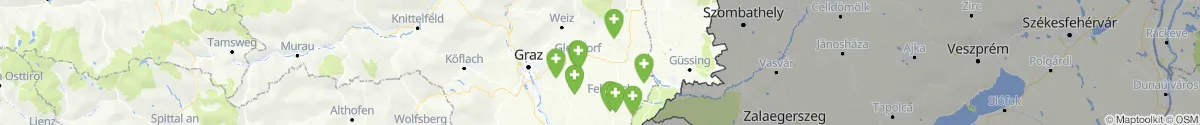Map view for Pharmacies emergency services nearby Markt Hartmannsdorf (Weiz, Steiermark)